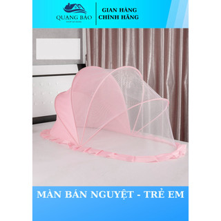 Màn Mùng chụp tự bung gấp gọn cho em bé kiểu xinh xắn dễ dùng QUANG BẢO - MÙng Màn chụp tự bung bán nguyệt trẻ em