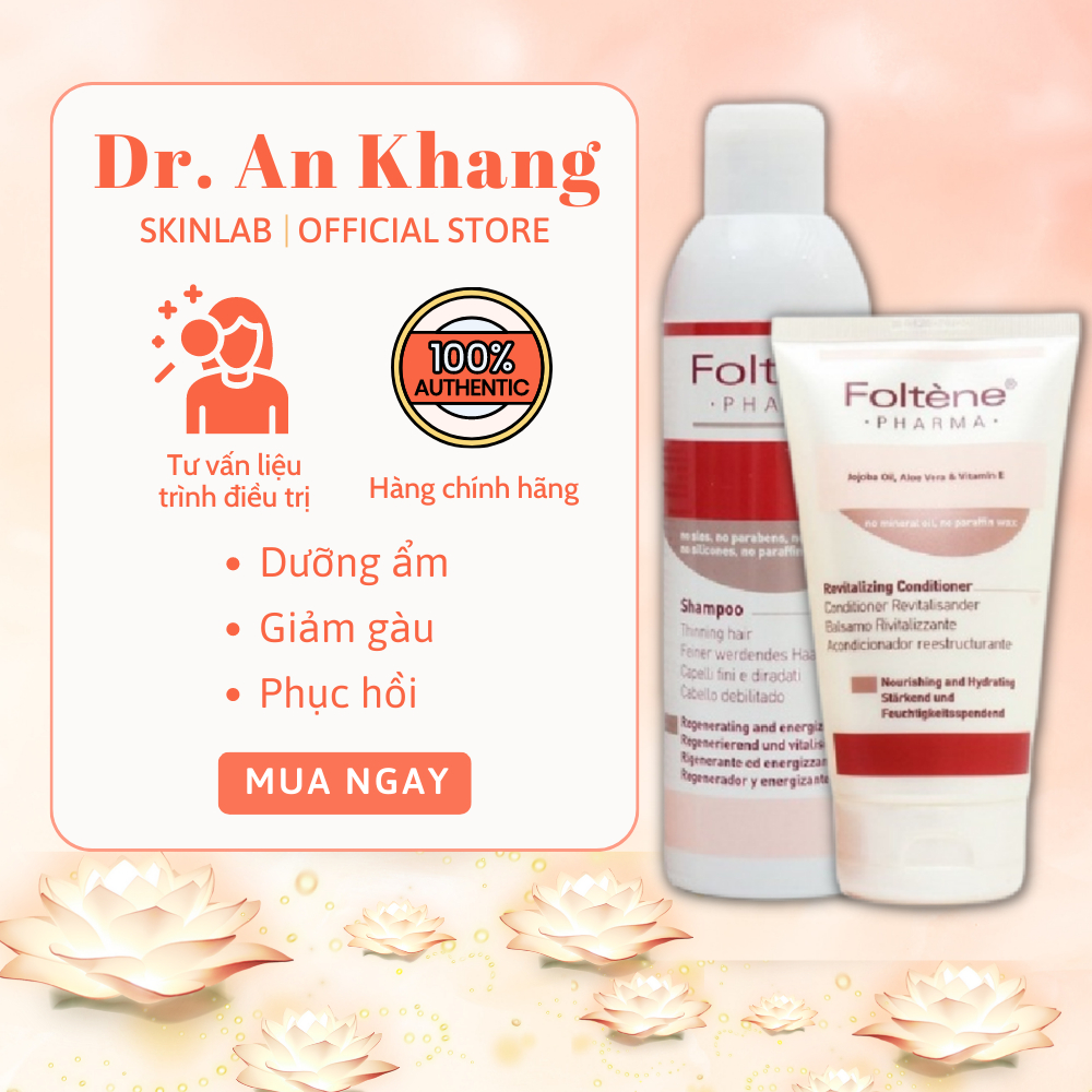 BỘ DẦU GỘI DẦU XẢ GIẢM RỤNG TÓC FOLTÈNE DÀNH CHO NỮ TỪ Ý - Dr. An Khang