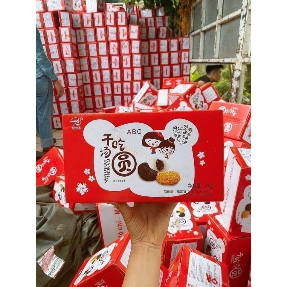 BÁNH MOCHI ĐÀI LOAN THÙNG 2.2 KG MIX 4 VỊ DATE MỚI 07/08/2023