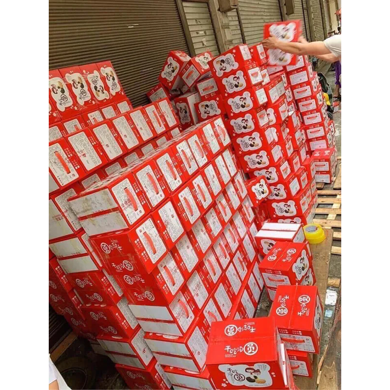 BÁNH MOCHI ĐÀI LOAN THÙNG 2.2 KG MIX 4 VỊ DATE MỚI 07/08/2023