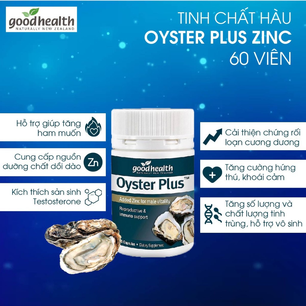 Tinh chất hàu biển Oyster Plus ZinC Goodhealth 60 viên -  Shop Mẹ Kiến