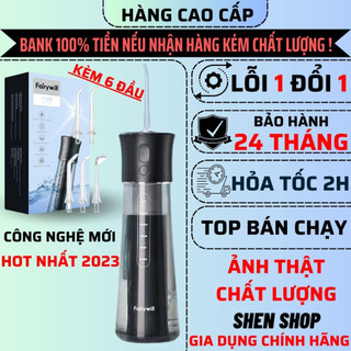 Bộ máy tăm xịt nước cầm tay chính hãng niềng răng trẻ em đều được, may rửa tam nuoc fairywill đức xịn vệ sinh răng miệng