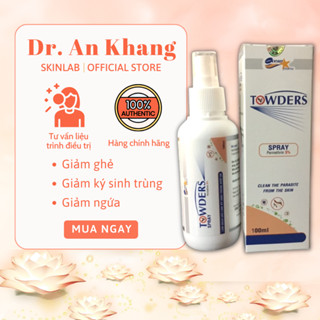 [HÀNG CÔNG TY] XỊT GHẺ TOWDERS SPRAY PERMETHRIN 5% 100ML/ 150ML làm sạch côn trùng kí sinh trùng - Dr. An Khang