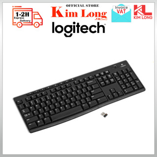 Bàn phím không dây Logitech K270 Kết nối Usb 2.4Ghz, Full-size có 104 phím - Bảo hành 3 năm chính hãng