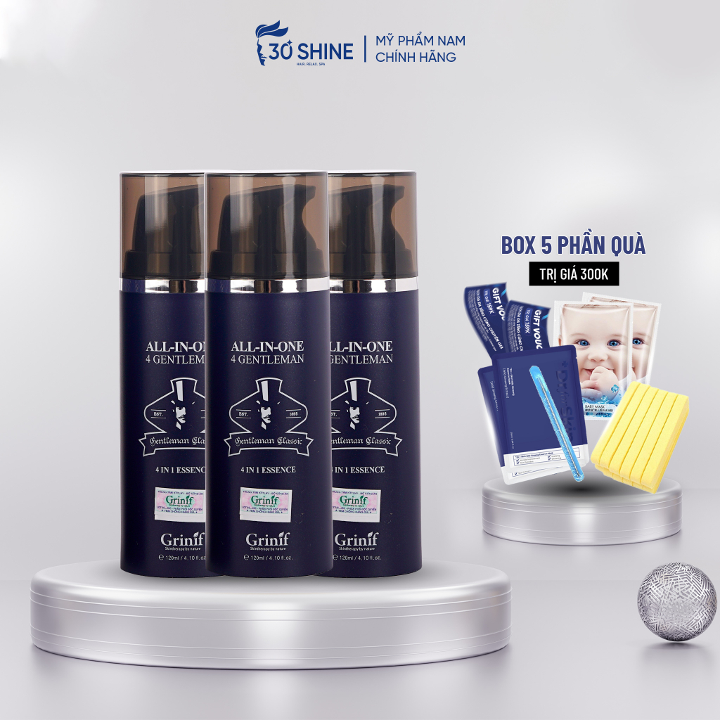 Kem dưỡng da cho nam trắng da 4 trong 1 GRINIF All In One 4 Gentleman 50ml