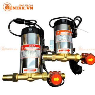 Máy bơm tăng áp cho máy giặt, dàn máy bình nước nóng lạnh, tưới cây vòi nước gia đình 100W 150W Rờ le tự ngắt - Dây đồng