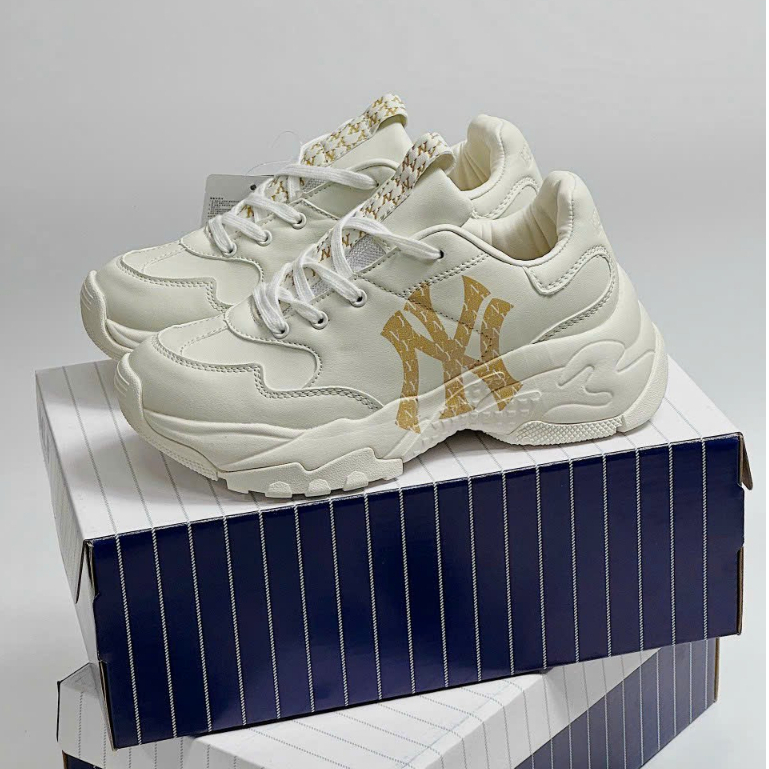 Giày thể thao MLB gót nỉ đen/nâu hot 2023,Giày sneaker M.LB NY đen nâu dành cho nam nữ chuẩn 1:1 full bill box phụ kiện