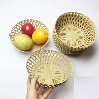 Set 10 rổ tròn nhỏ đựng rau sống rau thơm, rổ tròn Hàn Quốc Song Long