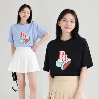 Áo phông Dessuu ngắn tay cổ tròn in hình bánh kem
