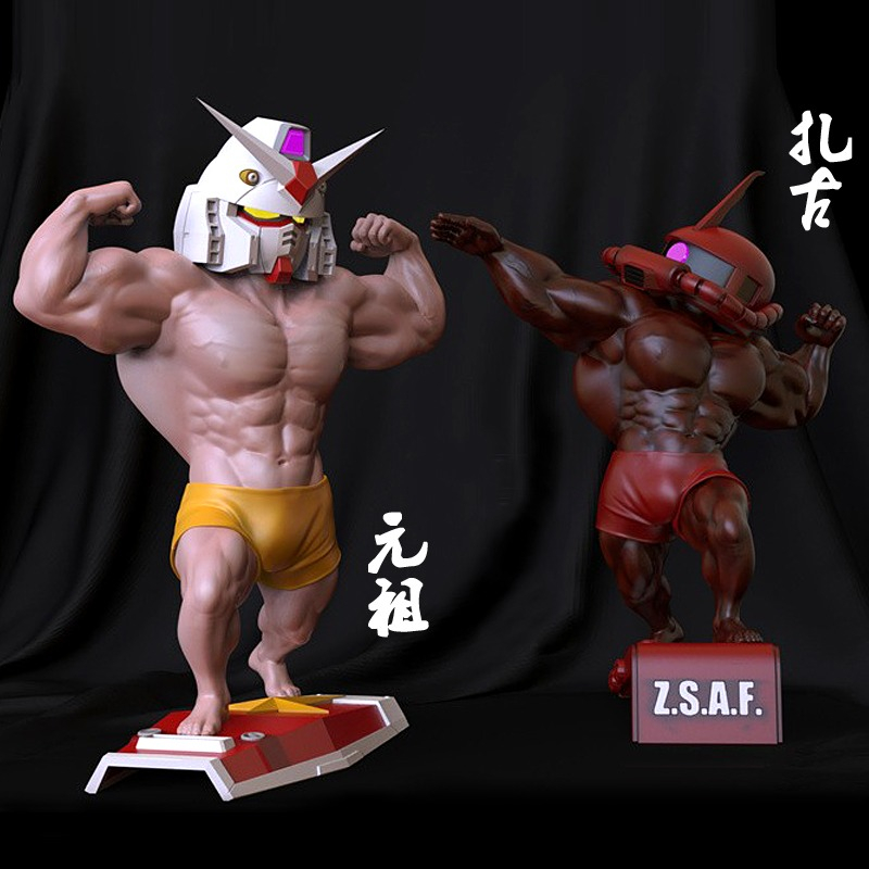 Mô hình tĩnh Gundam Kamen Rider EVA CHIBI CUTE các loại Statue Figure handmade