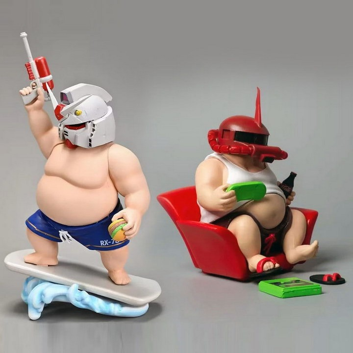 Mô hình tĩnh Gundam Kamen Rider EVA CHIBI CUTE các loại Statue Figure handmade