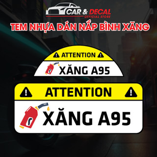  Tem Dán Đổ Xăng Đổ Dầu Decal Dán Nắp Bình Xăng Bình Dầu Chú Ý Đổ Xăng A95 Cảnh Báo Đổ Dầu Diesel Cho Ô Tô Xe Hơi 