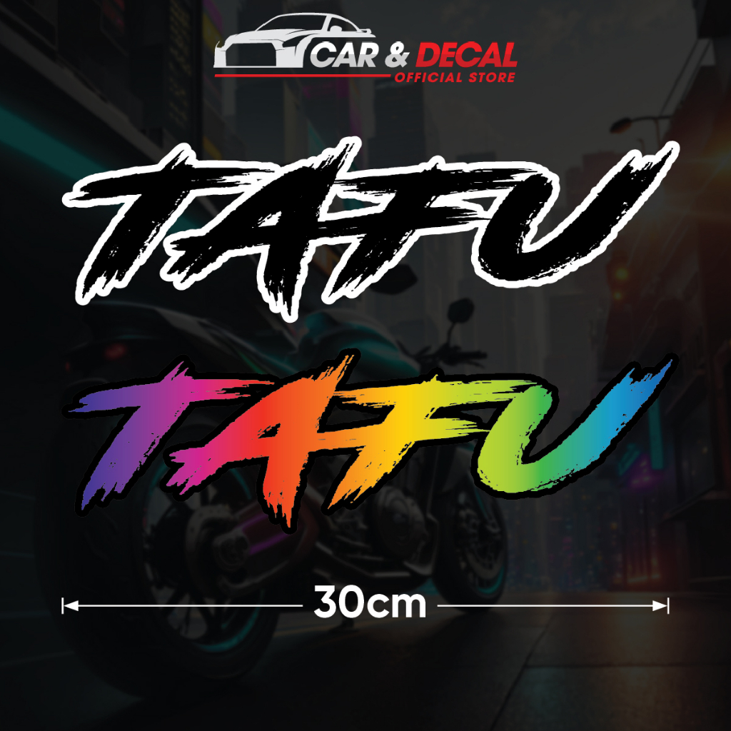 Tem Dán Xe Máy Tafu, Decal Tafu Trang Trí Xe, Sticker Tafu Dán Xe Máy, Xe Moto, Chất Liệu Decal Ôtô Chịu Nắng Chống Nước