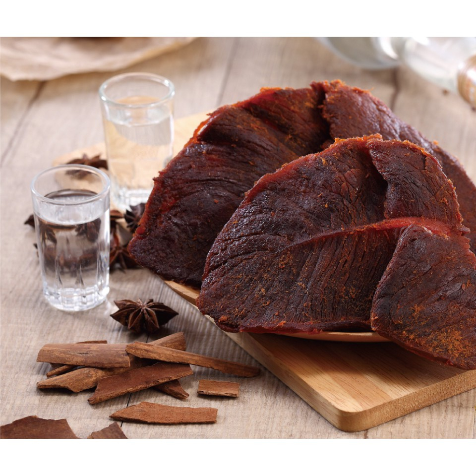 Khô bò miếng Kow Kun, Đặc sản Đài Loan túi nhỏ 170g - Ăn vặt Đài Loan YouQI