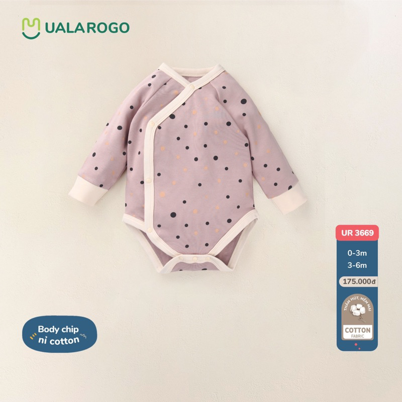 Body chip UALAROGO nỉ cho bé trai, bé gái mềm mịn