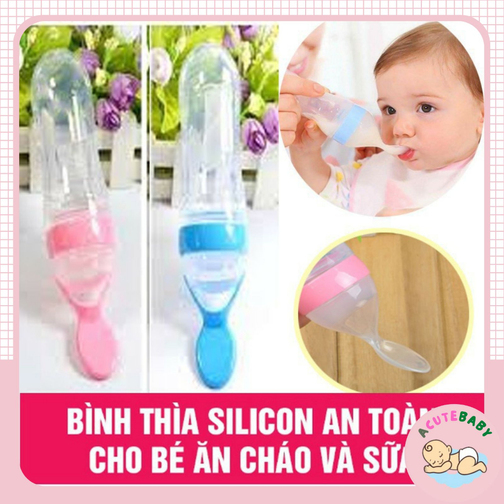 Bình thìa ăn dặm cho bé, Bình thìa bón cháo bón sữa