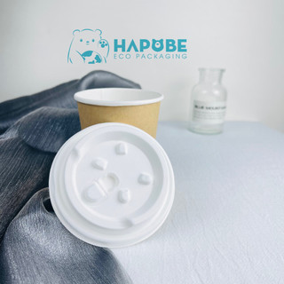 50 nắp cốc bã mía có nút bật BNZ015 Hapobe (dùng cho cốc 12oz 16oz)