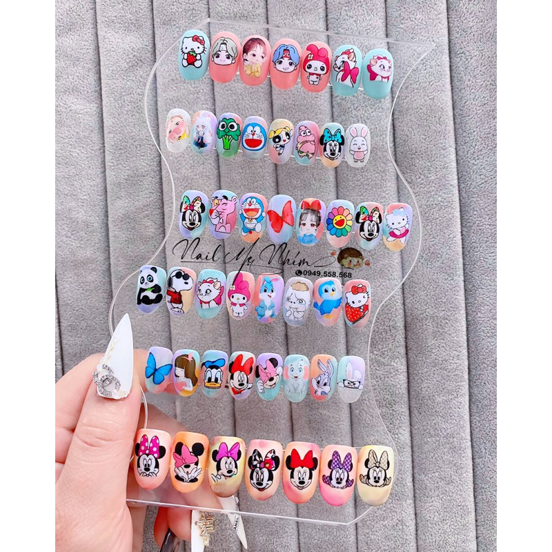 hình dán móng 3D mỗi set 50 hình đủ cặp( cắt dán)