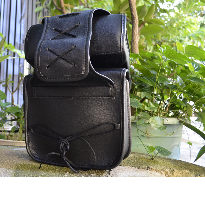 CẶP TÚI VUÔNG WOL MÀU ĐEN TREO HÔNG ,TREO ĐƯỢC NHIỀU LOẠI XE MÔ TÔ