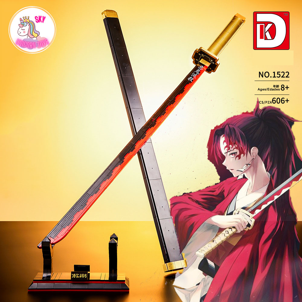 Đồ Chơi Lắp Ráp  Mô Hình Thanh Gươm Diệt Quỷ Của Huyền Thoại Kiếm Sĩ  Yoriichi Trong Demon Slayer DK1522