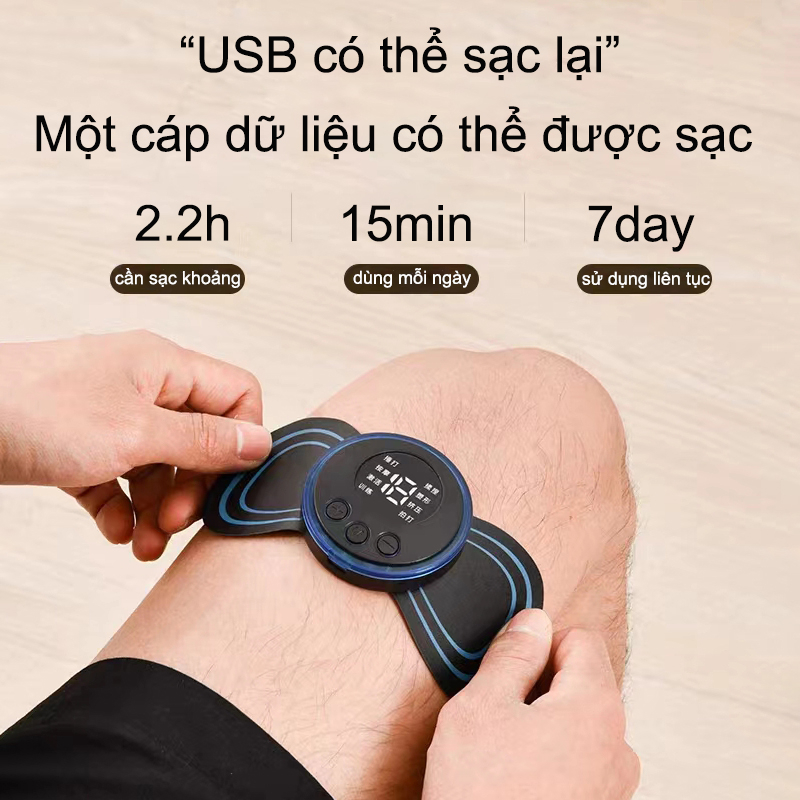Miếng dán massage  Máy mát xa từ xa thông minh Chân eo / Miếng dán mát xa cơ vai - Máy Mát xa mini Toàn Thân