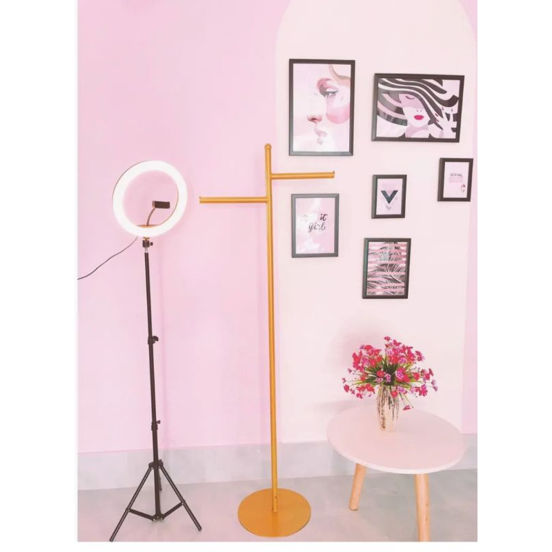 FREESHIP cây treo quần áo khi livestream,Hàng Giày,bằng sắt phi 27mm,giày 1,4mm,sơn tĩnh điện,các màu,