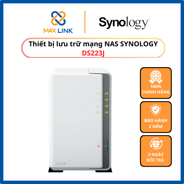 Thiết bị lưu trữ mạng NAS Synology DS223J MaxLink