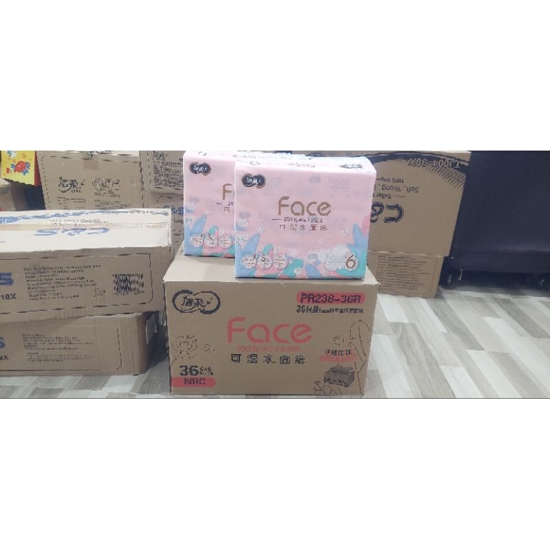 Giấy ăn Face hồng thùng 36 gói