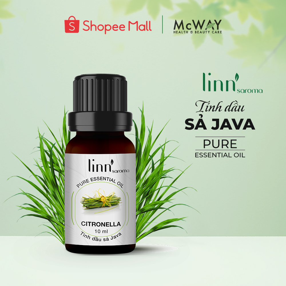 linn'saroma - Tinh dầu thiên nhiên 100% - Hương Sả Java - 10ml/30ml/50ml/100ml