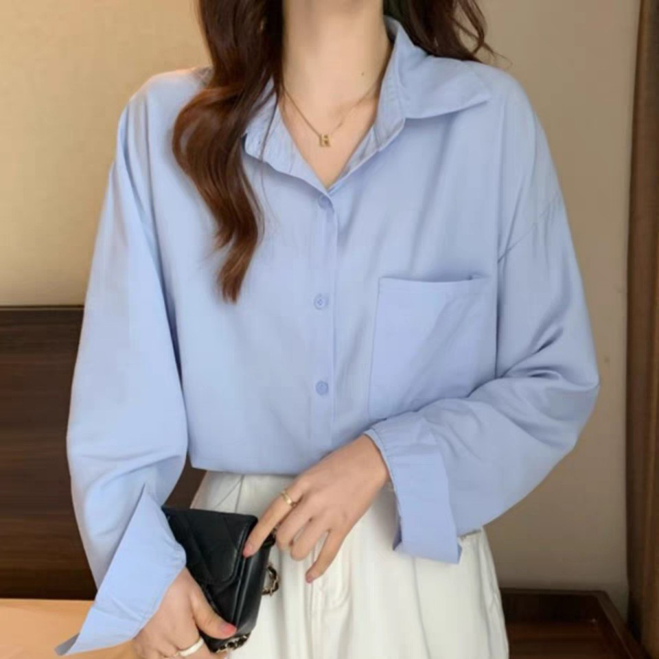 Áo Sơ Mi Nữ Form Rộng Trẻ Trung Năng Động