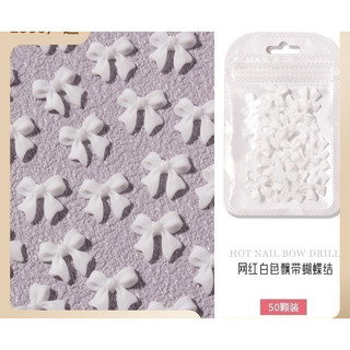 Set 50 charm nơ nhựa , charm nơ đính móng