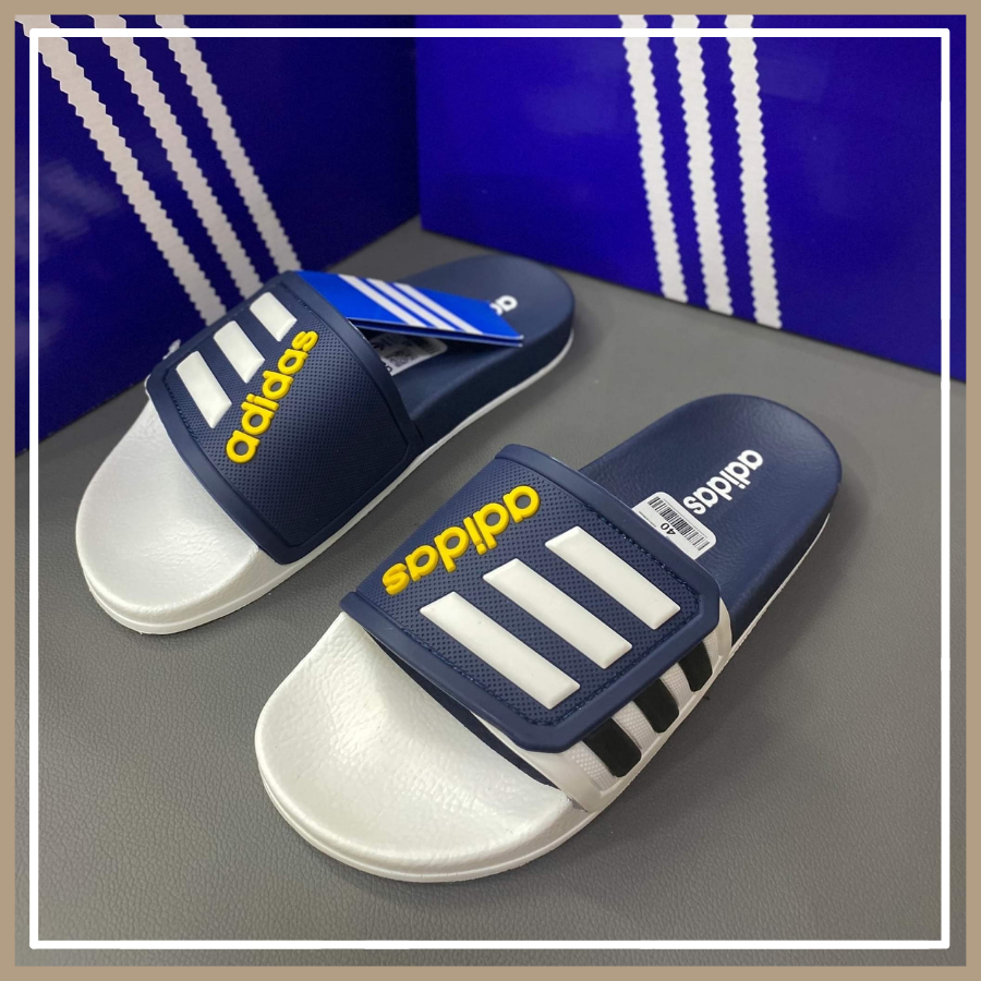 Dép nam quai ngang adidas cao cấp , dép lê nam quai ngang đẹp dáng thể thao chống nước full box - Manaroda Store