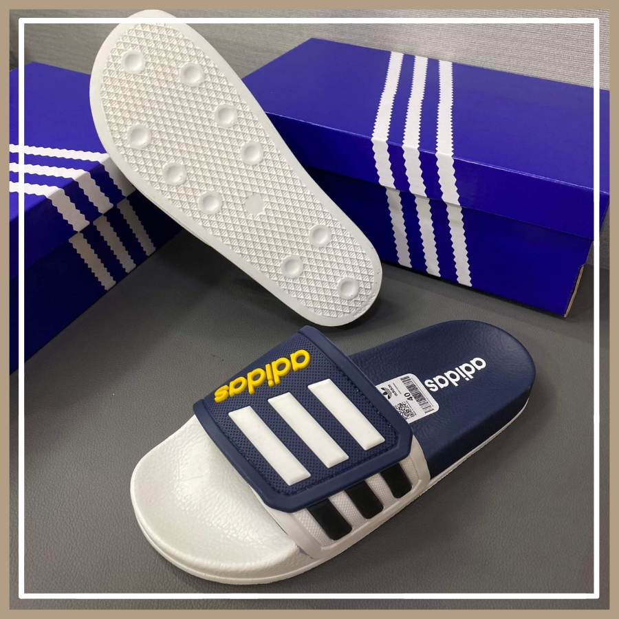 Dép nam quai ngang adidas cao cấp , dép lê nam quai ngang đẹp dáng thể thao chống nước full box - Manaroda Store