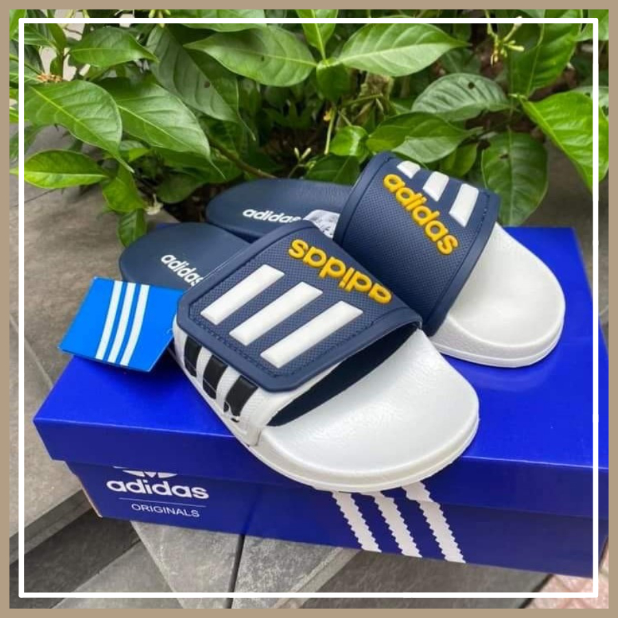 Dép nam quai ngang adidas cao cấp , dép lê nam quai ngang đẹp dáng thể thao chống nước full box - Manaroda Store