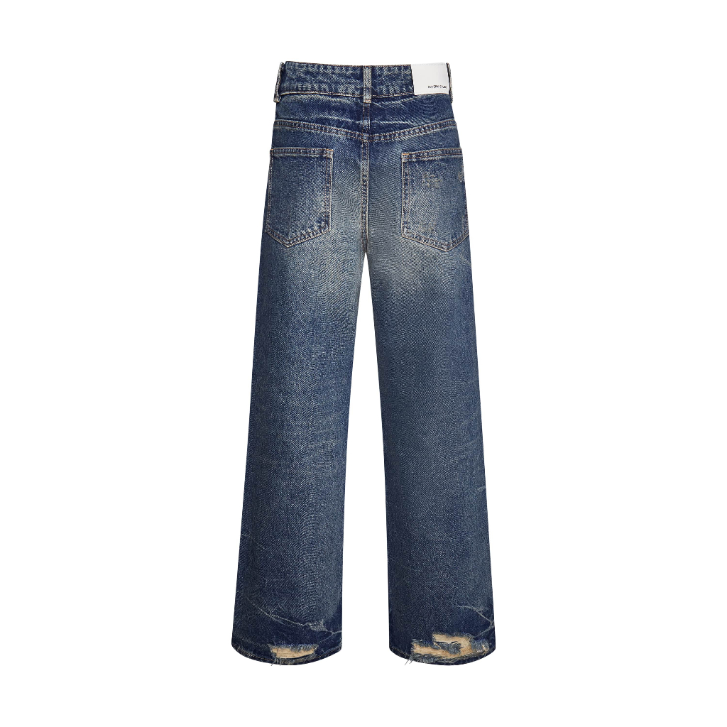VINTAGE WASHED STRAIGHT JEANS