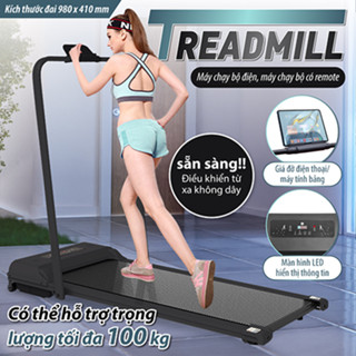 (Có Remote Từ Xa+ Tay cầm) Máy chạy bộ TM200A trong nhà máy đi bộ gia dụng băng chạy chống rung