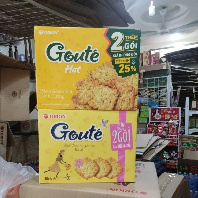 Bánh Goute Mè Hộp/Hạt Hộp 316,8g