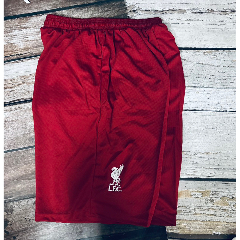 Quần đùi bóng đá thể thao vải thái clb Liverpool màu đỏ 2023