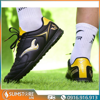 Giày Đá Bóng Xfaster Messi Pro Đen Cao Cấp - Giày Sân Cỏ Nhân Tạo (Đã Khâu Mũi)
