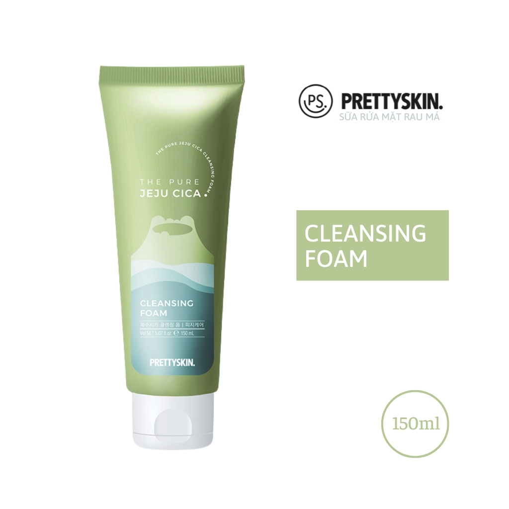 Prettyskin Rau má bộ sản phẩm chăm sóc da dành cho da dầu mụn, hỗ trợ dưỡng da, giảm mụn thâm Pretty Skin Hàn Quốc