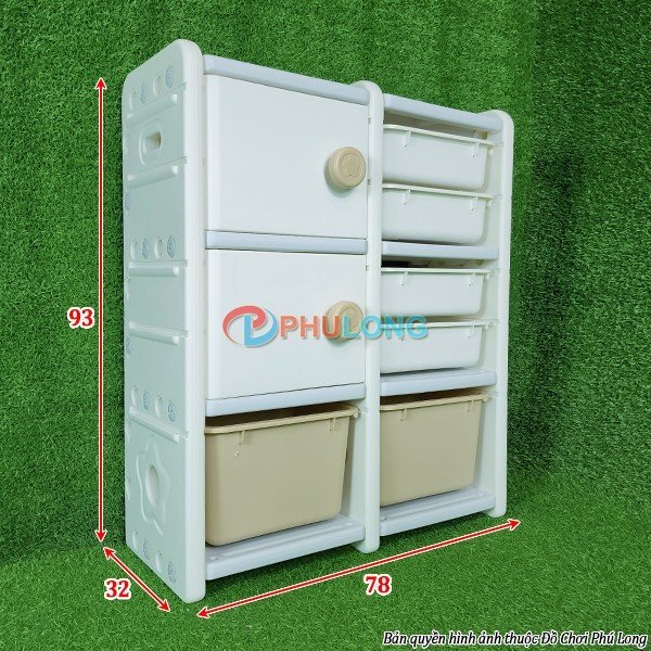 Kệ đựng đồ chơi cho bé bằng nhựa PL2507C