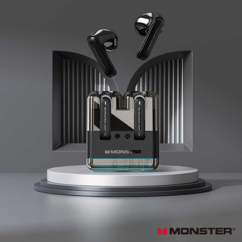 Tai nghe Bluetooth MONSTER XKT12 V5.3. Giảm tiếng ồn, chống nước IPX4.