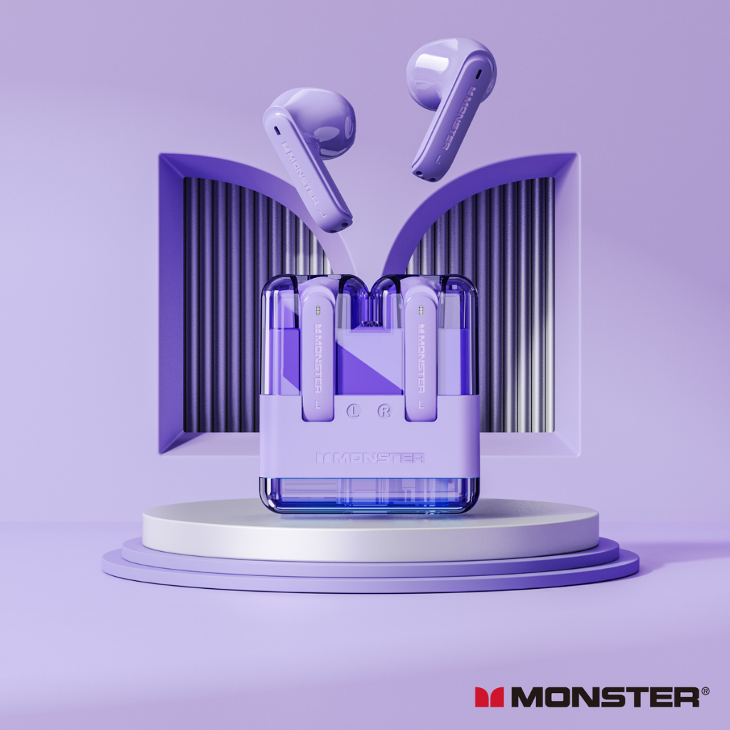 Tai nghe Bluetooth MONSTER XKT12 V5.3. Giảm tiếng ồn, chống nước IPX4.