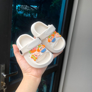  Dép lê siêu nhẹ bé gái thỏ hồng loại 1