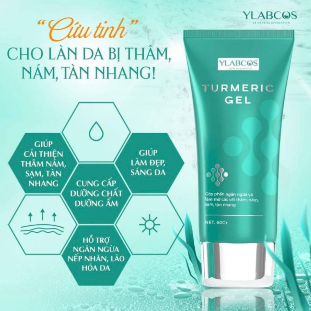 Gel nám Dr Lacir, gel nám Turmeric Dr Lacir ngừa nám, mờ thâm sạm, tàn nhang, cho da tươi sáng, khỏe mạnh 60g
