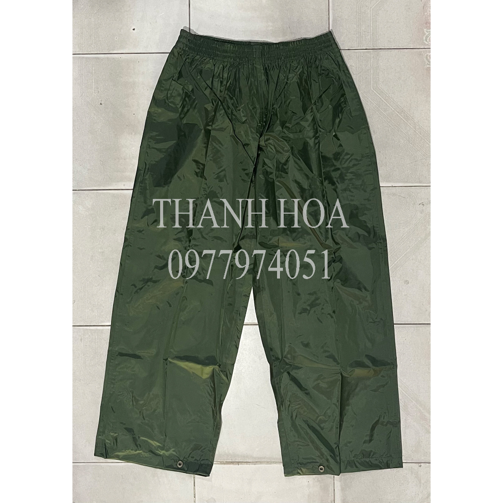 Áo mưa măng tô màu xanh hàng chuẩn cấp phát TCHC