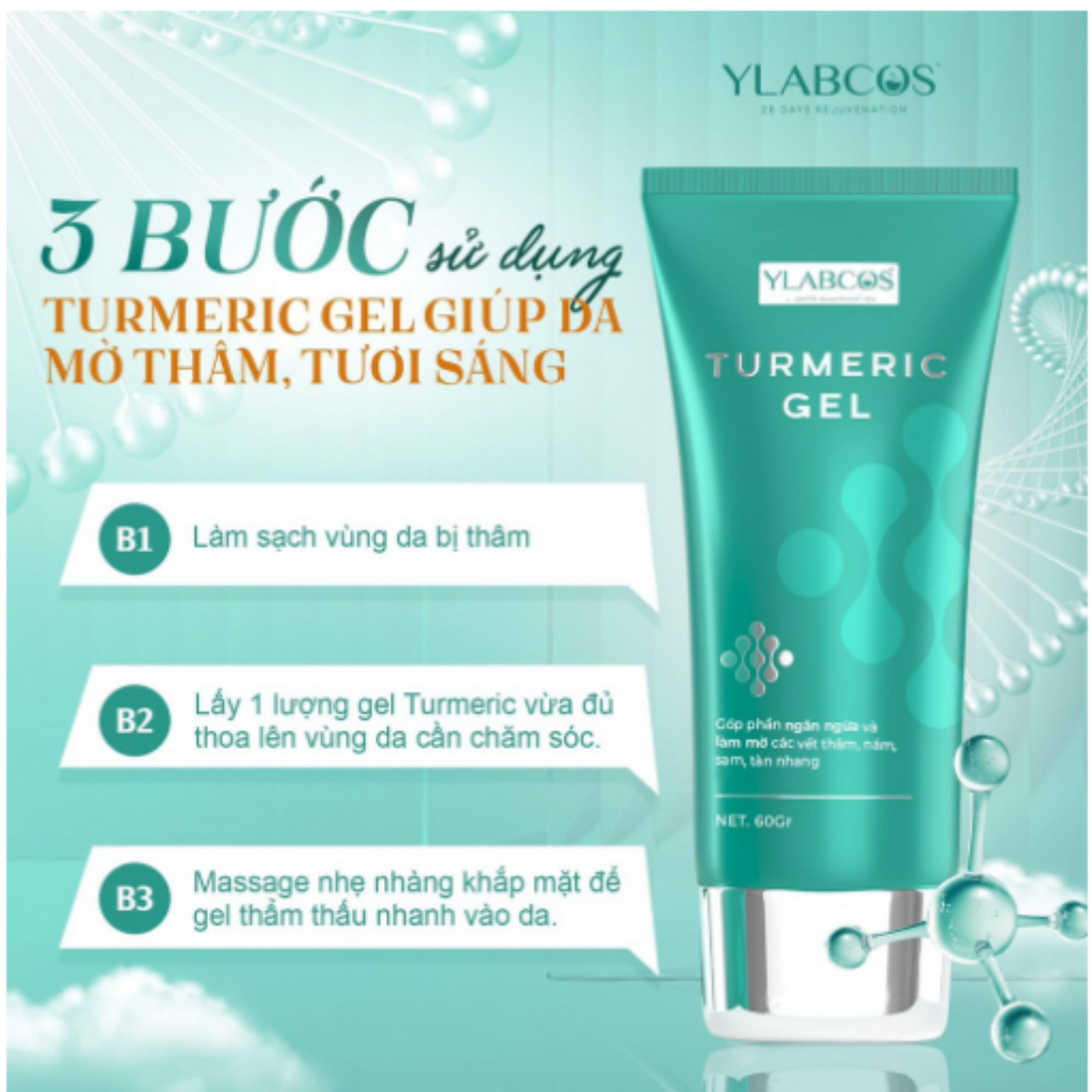 Gel nám Dr Lacir, gel nám Turmeric Dr Lacir ngừa nám, mờ thâm sạm, tàn nhang, cho da tươi sáng, khỏe mạnh 60g