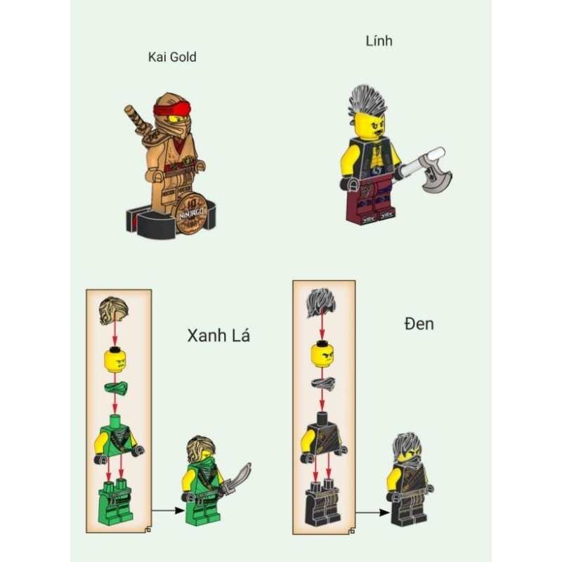 Xếp hình lego nhân vật set 71736