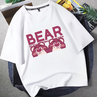 Áo thun nữ from rộng in pet hình in Lotso Bear