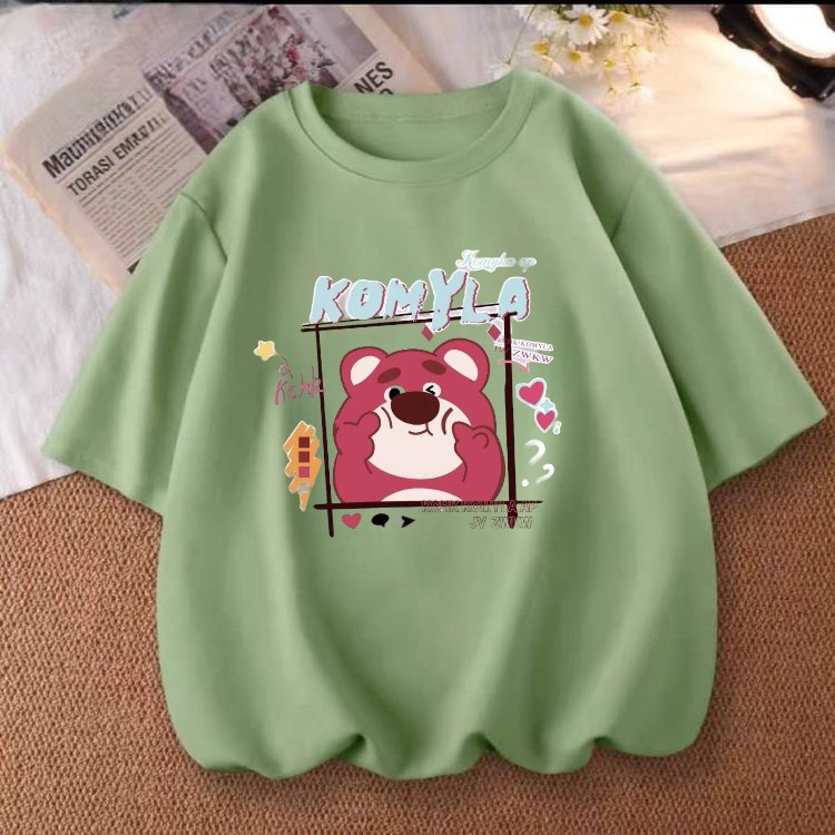 Áo thun nữ from rộng in pet hình in Lotso Bear 1